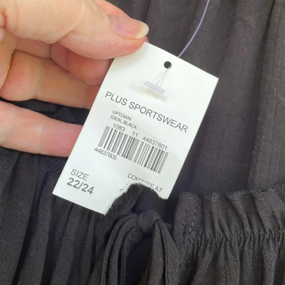 Cato Black Peasant Ruffled Neck Balloon Sleeved Gauzy Blouse - Picture 6 of 10